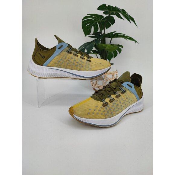Nike Women's EXP-X14 Dark Citron Green Running Shoe Size 8.5 US - Picture 1 of 10